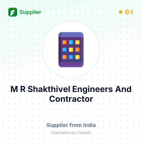 M R Shakthivel Engineers And Contractor  – summary card, no photo uploaded yet