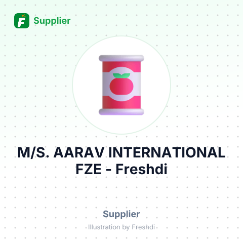 M/S. AARAV INTERNATIONAL FZE – summary card, no photo uploaded yet