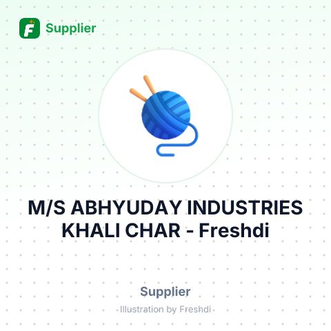 M/S ABHYUDAY INDUSTRIES KHALI CHAR – summary card, no photo uploaded yet
