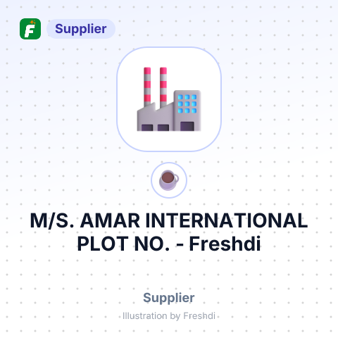 M/S. AMAR INTERNATIONAL PLOT NO. – summary card, no photo uploaded yet