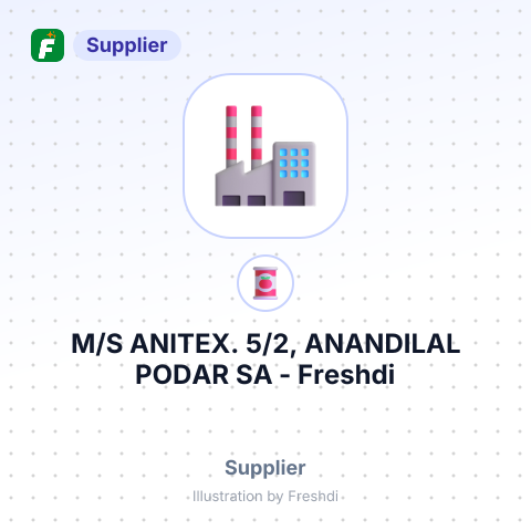 M/S ANITEX. 5/2, ANANDILAL PODAR SA – summary card, no photo uploaded yet