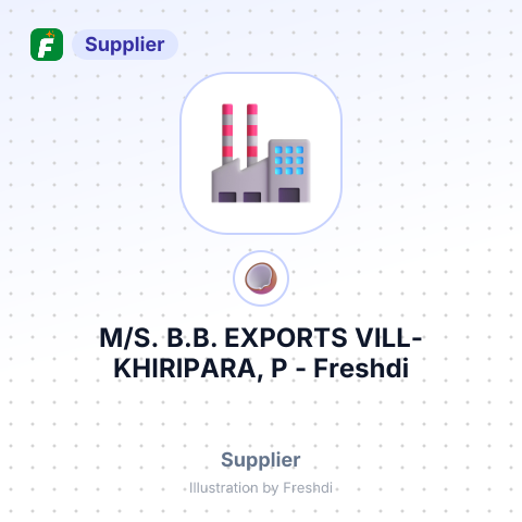 M/S. B.B. EXPORTS VILL-KHIRIPARA, P – summary card, no photo uploaded yet