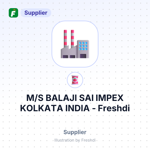 M/S BALAJI SAI IMPEX KOLKATA INDIA – summary card, no photo uploaded yet