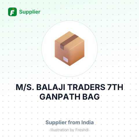 M/S. BALAJI TRADERS 7TH GANPATH BAG – summary card, no photo uploaded yet
