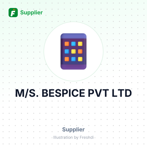M/S. BESPICE PVT LTD – summary card, no photo uploaded yet