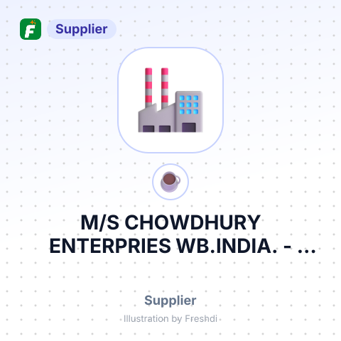 M/S CHOWDHURY ENTERPRIES WB.INDIA. – summary card, no photo uploaded yet