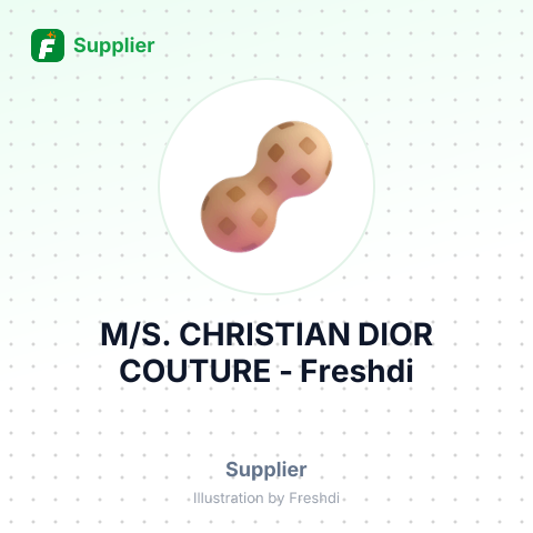 M/S. CHRISTIAN DIOR COUTURE – summary card, no photo uploaded yet