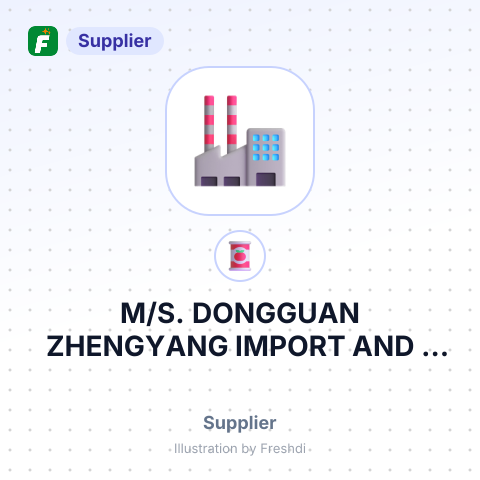 M/S. DONGGUAN ZHENGYANG IMPORT AND – summary card, no photo uploaded yet