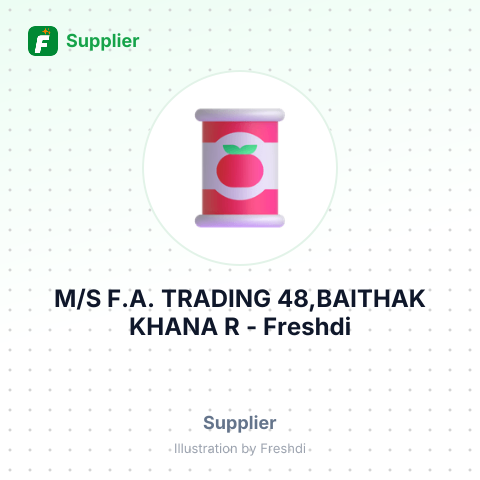 M/S F.A. TRADING 48,BAITHAK KHANA R – summary card, no photo uploaded yet