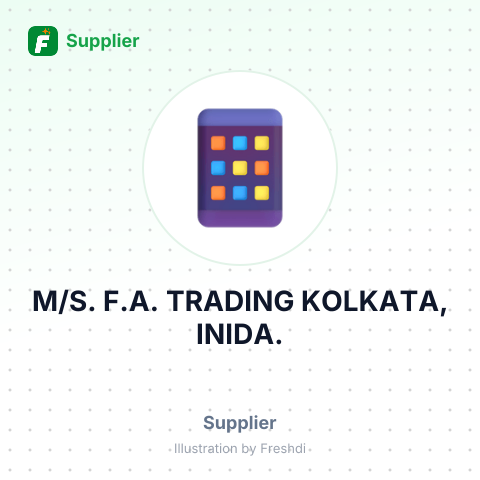 M/S. F.A. TRADING KOLKATA, INIDA. – summary card, no photo uploaded yet
