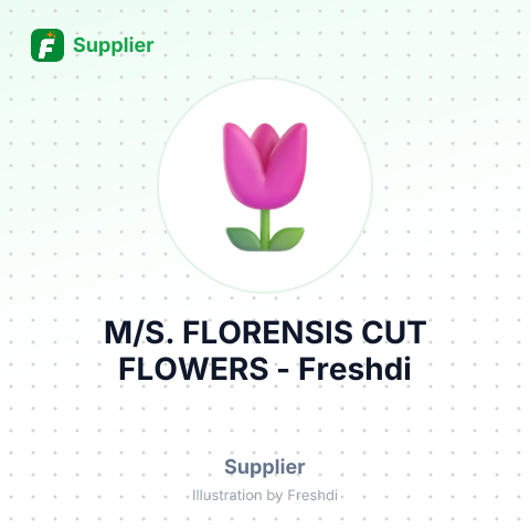 M/S. FLORENSIS CUT FLOWERS – summary card, no photo uploaded yet