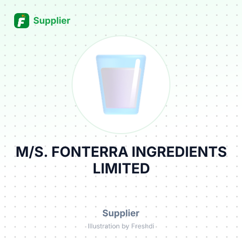 M/S. FONTERRA INGREDIENTS LIMITED – summary card, no photo uploaded yet