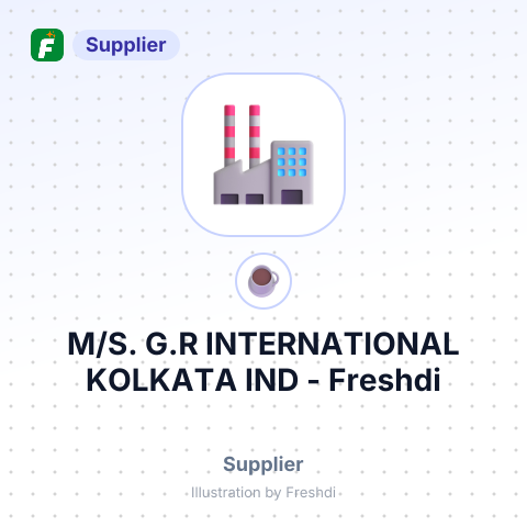 M/S. G.R INTERNATIONAL KOLKATA IND – summary card, no photo uploaded yet