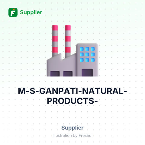 M/S GANPATI NATURAL PRODUCTS. – summary card, no photo uploaded yet