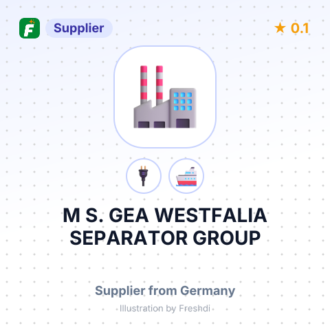 M S. GEA WESTFALIA SEPARATOR GROUP – summary card, no photo uploaded yet