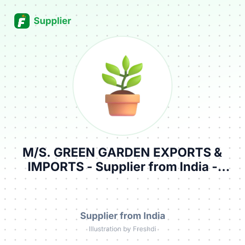 M/S. GREEN GARDEN EXPORTS & IMPORTS – summary card, no photo uploaded yet