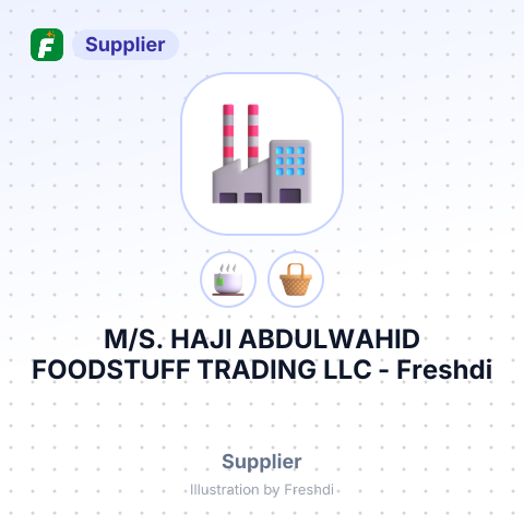 M/S. HAJI ABDULWAHID FOODSTUFF TRADING LLC – summary card, no photo uploaded yet