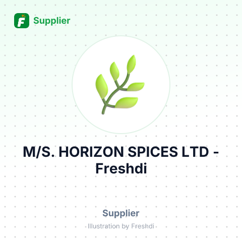 M/S. HORIZON SPICES LTD – summary card, no photo uploaded yet