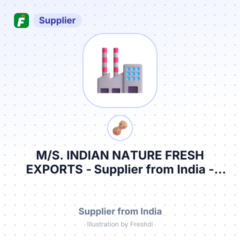 M/S. INDIAN NATURE FRESH EXPORTS – summary card, no photo uploaded yet