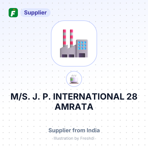 M/S. J. P. INTERNATIONAL, 28,AMRATA – summary card, no photo uploaded yet