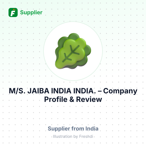M/S. JAIBA INDIA INDIA. – summary card, no photo uploaded yet