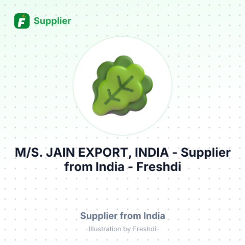 M/S. JAIN EXPORT, INDIA – summary card, no photo uploaded yet