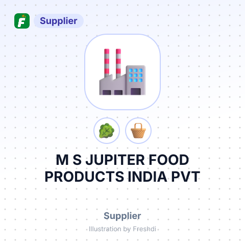 M S JUPITER FOOD PRODUCTS INDIA PVT – summary card, no photo uploaded yet