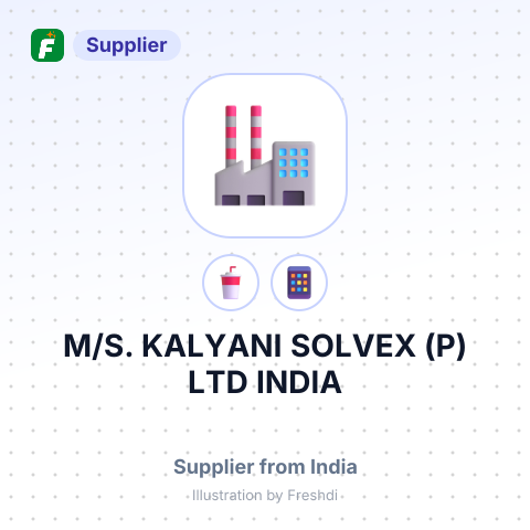 M/S. KALYANI SOLVEX (P) LTD INDIA – summary card, no photo uploaded yet