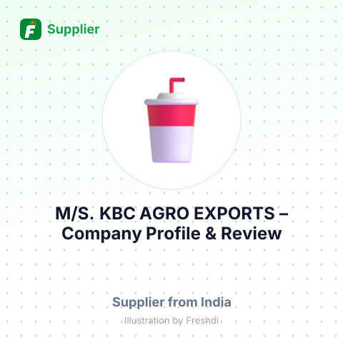 M/S. KBC AGRO EXPORTS – summary card, no photo uploaded yet