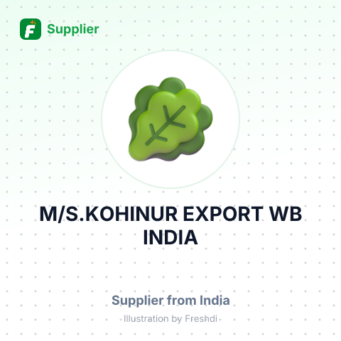 M/S.KOHINUR EXPORT WB,INDIA – summary card, no photo uploaded yet