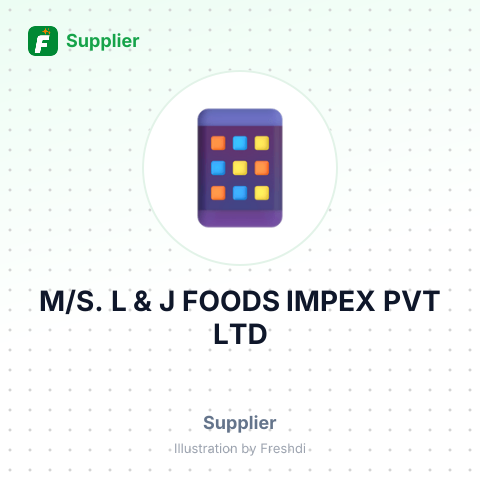M/S. L & J FOODS IMPEX PVT LTD – summary card, no photo uploaded yet
