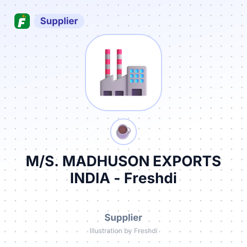 M/S. MADHUSON EXPORTS INDIA – summary card, no photo uploaded yet