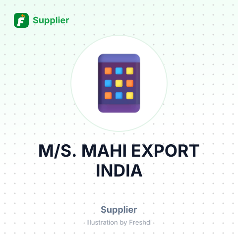 M/S. MAHI EXPORT INDIA – summary card, no photo uploaded yet