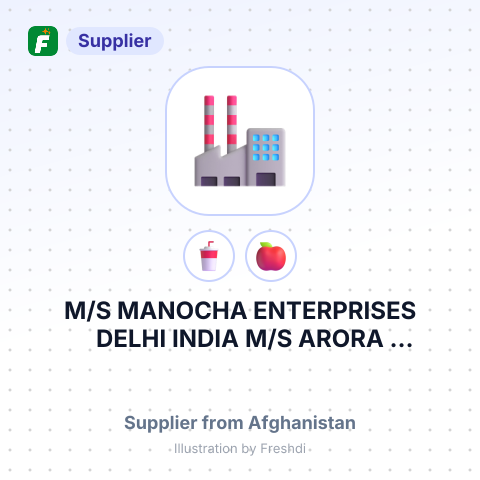 M/S MANOCHA ENTERPRISES DELHI INDIA   M/S ARORA INTERNATIONAL DELHI INDIA   M/S SUPER FINE DRY FRUIT – summary card, no photo uploaded yet