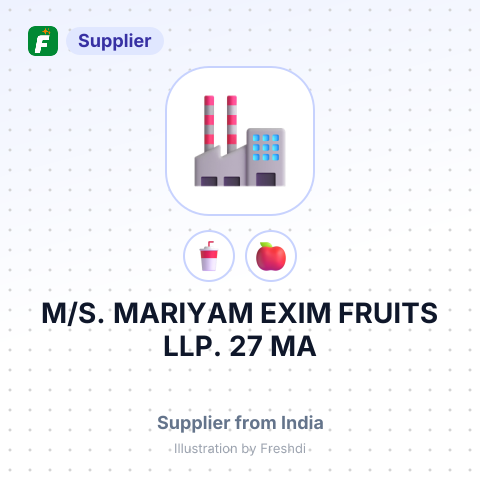 M/S. MARIYAM EXIM FRUITS LLP. 27 MA – summary card, no photo uploaded yet