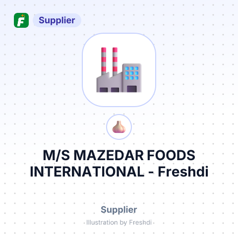 M/S MAZEDAR FOODS INTERNATIONAL – summary card, no photo uploaded yet