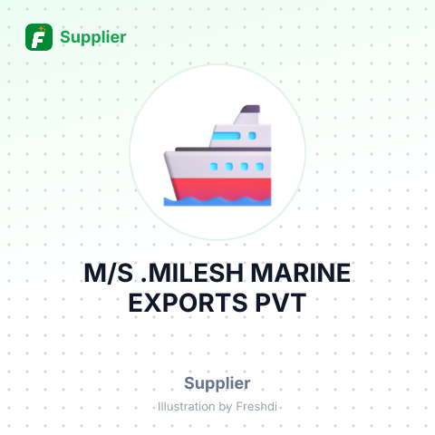 M/S .MILESH MARINE EXPORTS PVT – summary card, no photo uploaded yet