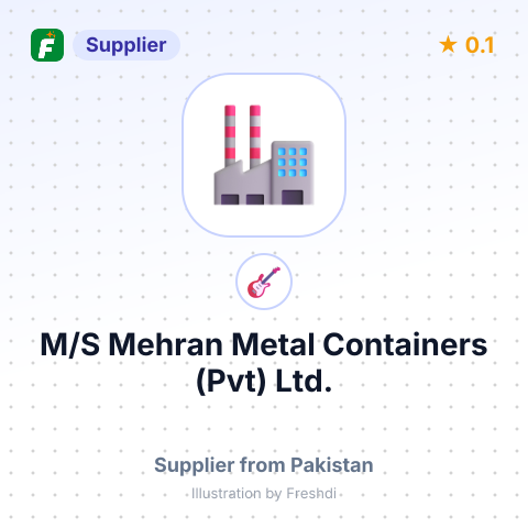 M/S Mehran Metal Containers (Pvt) Ltd. – summary card, no photo uploaded yet