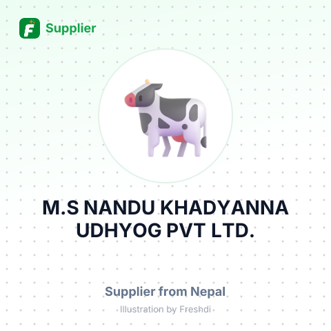 M.S NANDU KHADYANNA UDHYOG PVT LTD. – summary card, no photo uploaded yet