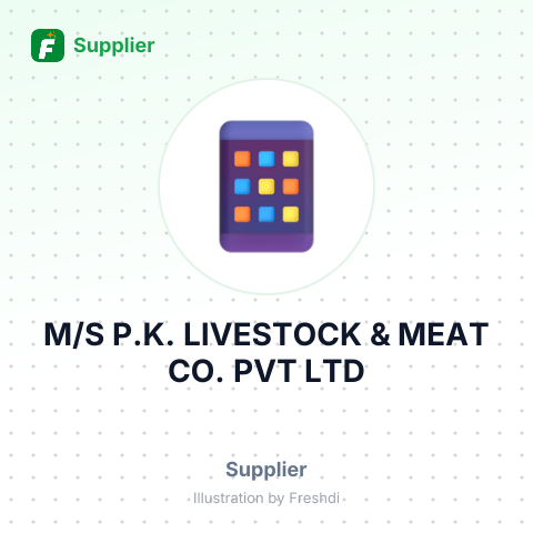 M/S P.K. LIVESTOCK & MEAT CO. PVT LTD – summary card, no photo uploaded yet