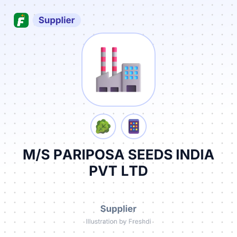 M/S PARIPOSA SEEDS INDIA PVT LTD – summary card, no photo uploaded yet