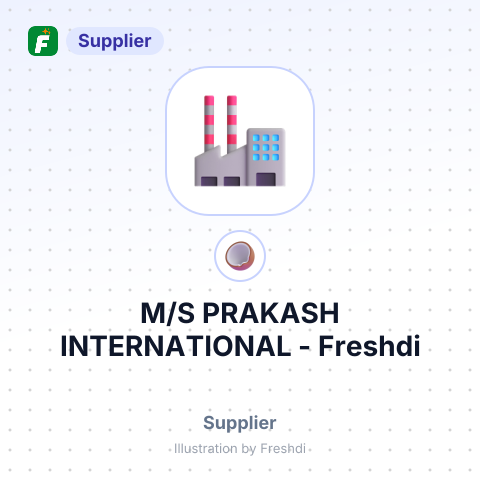 M/S PRAKASH INTERNATIONAL – summary card, no photo uploaded yet