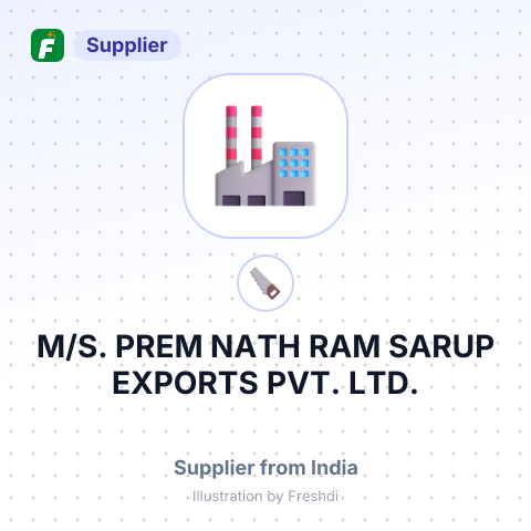 M/S. PREM NATH RAM SARUP EXPORTS PVT. LTD. – summary card, no photo uploaded yet