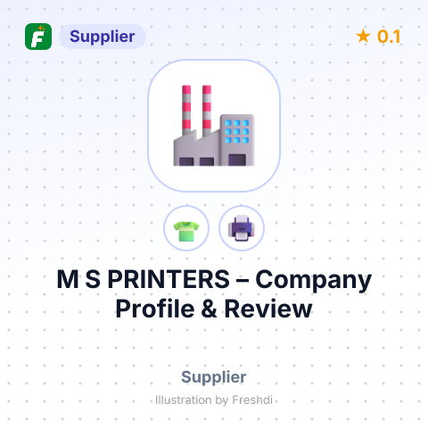M S PRINTERS – summary card, no photo uploaded yet