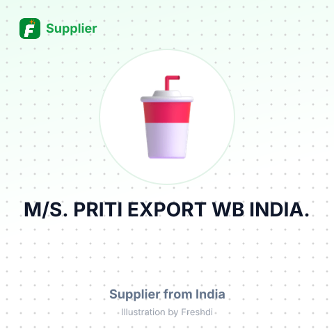 M/S. PRITI EXPORT WB, INDIA. – summary card, no photo uploaded yet