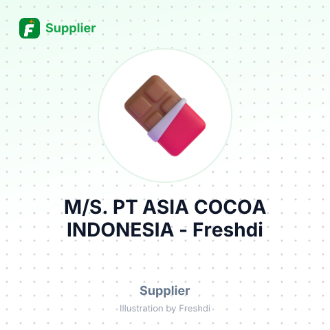 M/S. PT ASIA COCOA INDONESIA – summary card, no photo uploaded yet