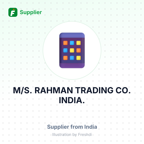 M/S. RAHMAN TRADING CO. INDIA. – summary card, no photo uploaded yet