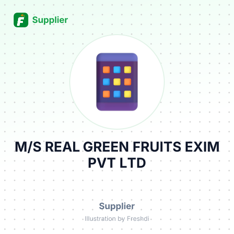 M/S REAL GREEN FRUITS EXIM PVT LTD – summary card, no photo uploaded yet