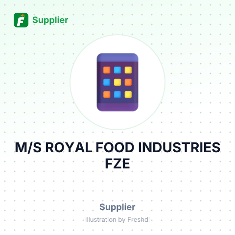 M/S ROYAL FOOD INDUSTRIES FZE – summary card, no photo uploaded yet