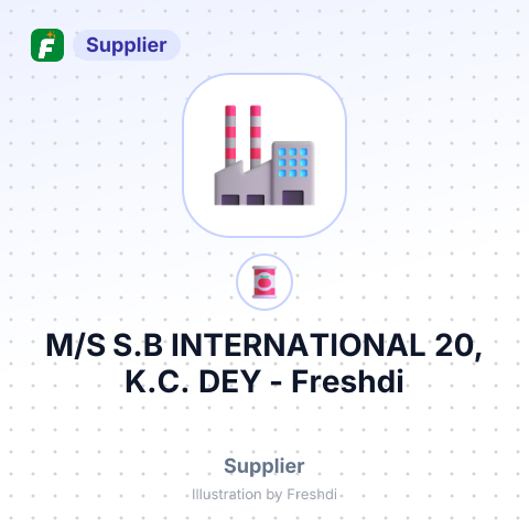 M/S S.B INTERNATIONAL 20, K.C. DEY – summary card, no photo uploaded yet